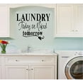 thumbnail image 1 of Decal ~ LAUNDRY TODAY OR NAKED TOMORROW #3 ~ WALL DECAL, 13" X 24", 1 of 2