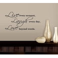 thumbnail image 1 of Decal ~ LIVE LAUGH LOVE #3 ~ WALL DECAL, HOME DECOR 13" X 25", 1 of 3