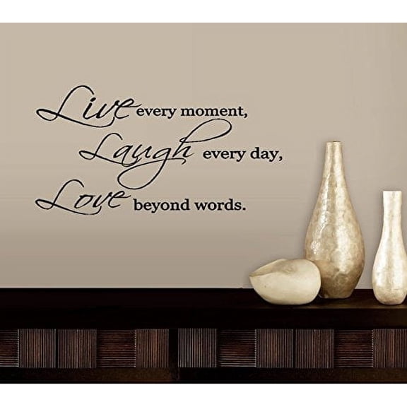 Decal ~ LIVE LAUGH LOVE #3 ~ WALL DECAL, HOME DECOR 13" X 25"