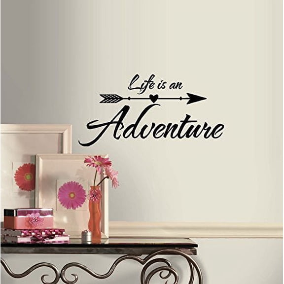 Decal ~ Life is an Adventure ~ Wall Decal 13" x 26"