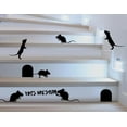 thumbnail image 1 of Decal ~ MOUSE PAINTING GRAFFITI "KAT'S ARE STUPID" 6 MICE AND 2 HOLES ~ WALL DECAL, 1 of 4