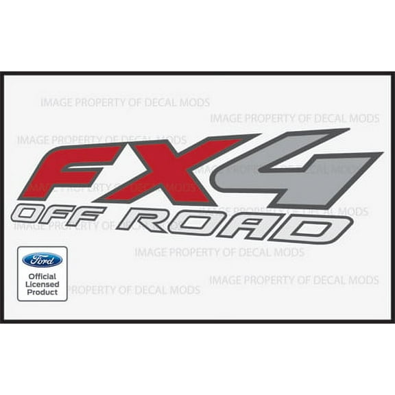 Decal Mods FX4 Off Road Decals Stickers for Ford Super Duty F250 F350 F450 - F (1997-2010) (set of 2)