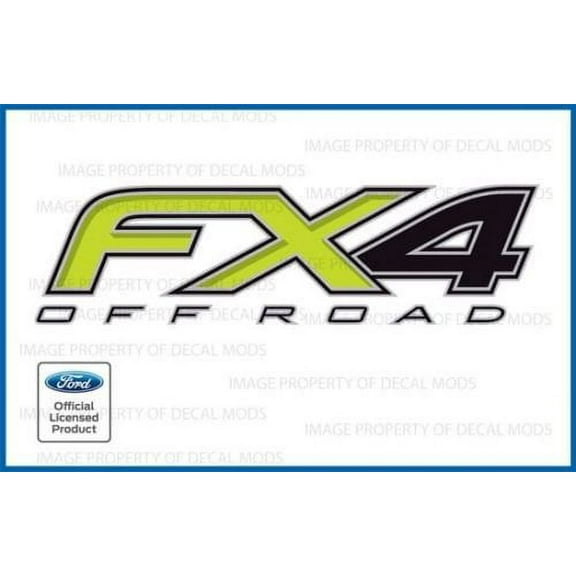 Decal Mods FX4 Off Road Decals Truck Stickers for Ford F250 F350 F450 GREEN (2012-2016) - FGRN (set of 2)