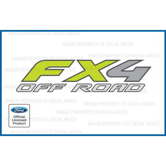 Decal Mods FX4 OffRoad Decals Truck Stickers for Ford F150 GREEN (1997 - 2008) - FGRN