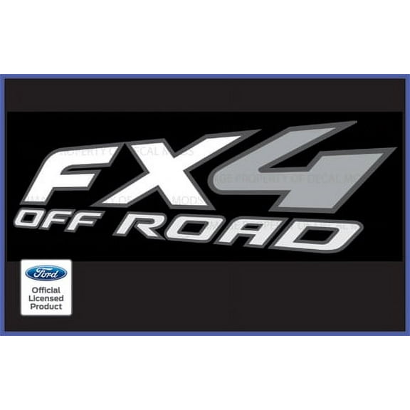 Decal Mods FX4 OffRoad Decals Truck Stickers for Ford F150 White - FW (1997 - 2008)