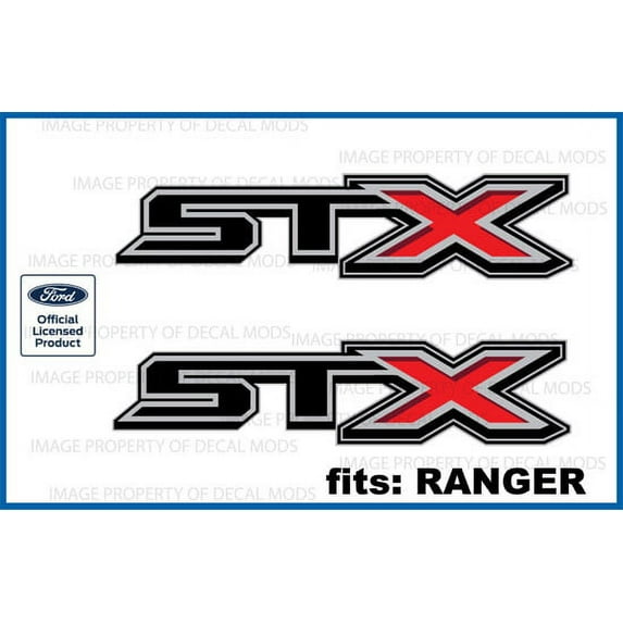 Decal Mods STX Decals Stickers for Ford Ranger (2019-2020) - F (set of 2) Officially Licensed | FH2B2