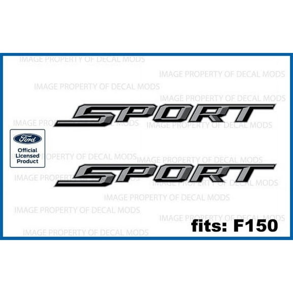 Decal Mods Sport Decals Stickers for Ford F150 XLT (2015-2022) - F (set of 2) Officially Licensed | FH1B1
