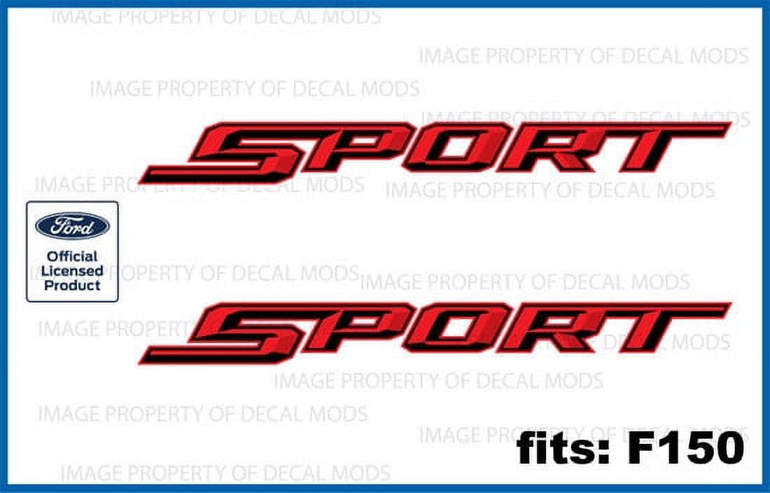 Decal Mods Sport Red Decals Stickers for Ford F150 XLT (20192020) FR (set of 2) Officially
