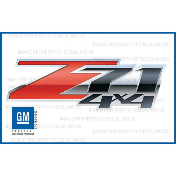 Decal Mods Z71 4x4 Decals Stickers fits Chevy Silverado Special - FS (2007-2013) bed side 1500 2500 HD (set of 2)