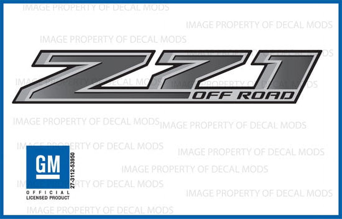 Decal Mods Z71 Off Road decals stickers Gradient fits Chevy Silverado ...