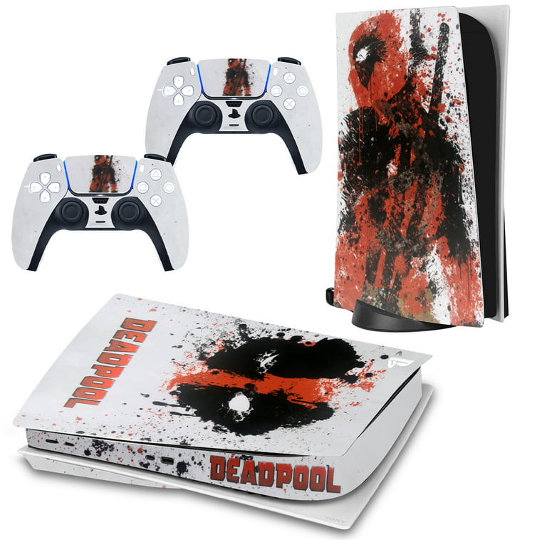 Decal Moments PS5 Standard Disc Console Controllers Full Body Vinyl Skin Sticker  Decals vinilo Calcomanía for Playstation 5 Console and Controllers Super  Hero - Deadpool 