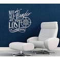 thumbnail image 1 of Decal ~ Not all Who Wander are Lost #5 ~ Wall or Window Decal (White 20" x 20"), 1 of 3