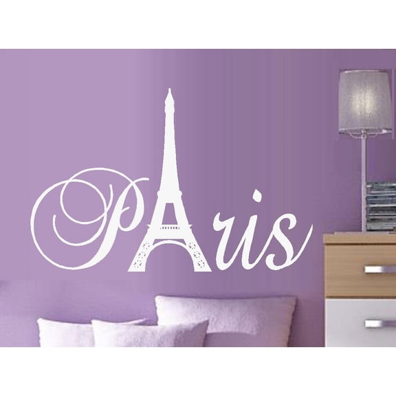 Decal ~ PARIS ~ WALL DECAL 13" X 20"