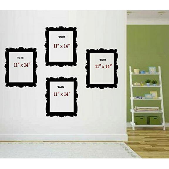 Decal ~ PICTURE FRAMES Qty 4 - 11" x 14" ~ , HOME DECOR, Wall Decal
