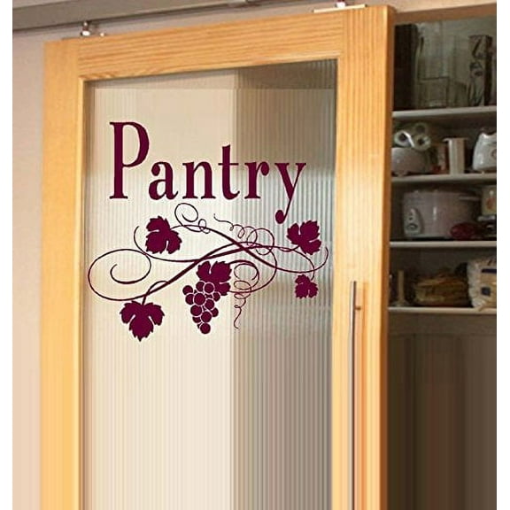 Decal ~ Pantry ~ Wall Decal 13" x 15" (Burgundy)