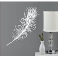 thumbnail image 1 of Decal ~ Peacock Feather ~ WALL DECAL, 13" X 27", 1 of 3