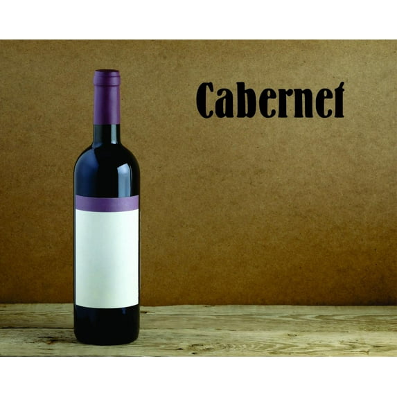 Decal - Peel & Stick Wall Sticker : Cabernet Kitchen Quote Home Decor Picture Art Size :10 Inches x 40 Inches