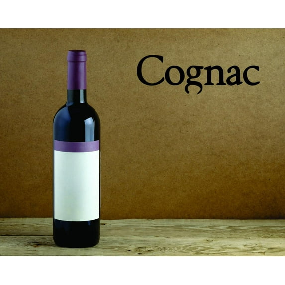 Decal - Peel & Stick Wall Sticker : Cognac Kitchen Quote Home Decor Picture Art Size :6 Inches x 24 Inches