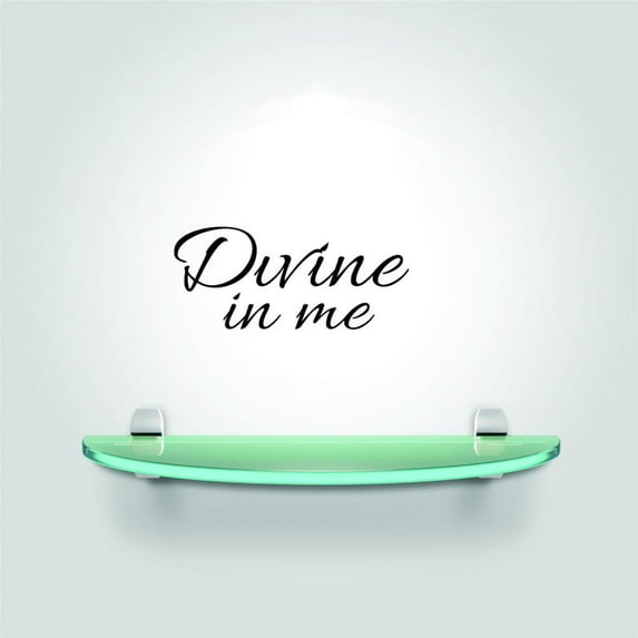 Decal - Peel & Stick Wall Sticker : Divine In Me Home Decor Picture Art 8x20 Inches