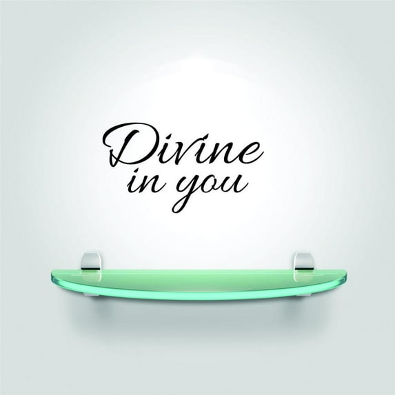 Decal - Peel & Stick Wall Sticker : Divine In You Home Decor Picture Art 8x20 Inches