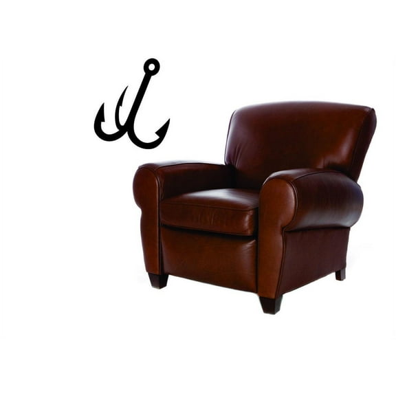 Decal - Peel & Stick Wall Sticker Fish Hook Sinker Symbol Outdoor Sports Wildlife MenHome Decor Picture Art 16 x 24 Inches