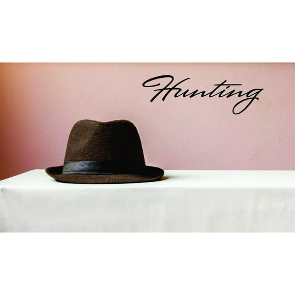 Decal - Peel & Stick Wall Sticker Hunting Hunt Outdoor Sports Wildlife Men Home Decor Picture Art 8 x 32 Inches