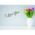 thumbnail image 1 of Decal - Peel & Stick Wall Sticker I Love You Home Decor Picture Art 8 x 20 Inches, 1 of 1