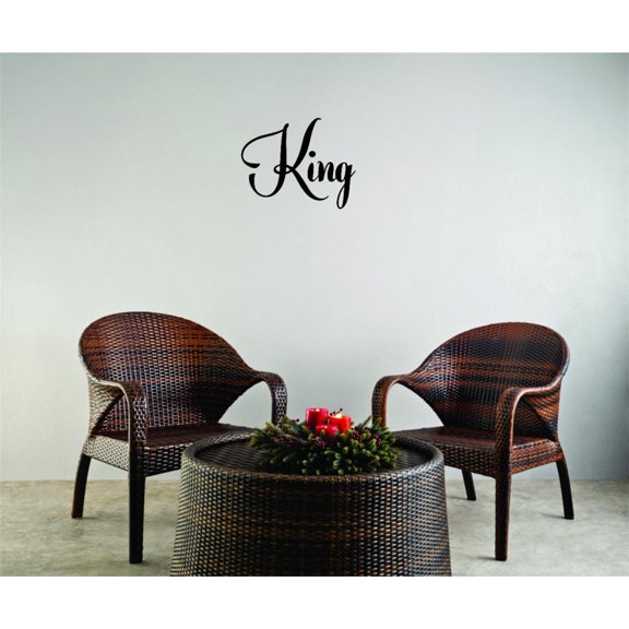 Decal - Peel & Stick Wall Sticker King Queen Fairy Tale Castle Prince Princess Love Home Decor Picture Art 12 x 30 Inches