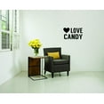 thumbnail image 1 of Decal - Peel & Stick Wall Sticker : Love Candy Holiday Seasonal Text Lettering Quote Home Decor Picture Art Size :20 Inches x 40 Inches, 1 of 2