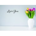 thumbnail image 1 of Decal - Peel & Stick Wall Sticker Love You Home Decor Picture Art 8 x 20 Inches, 1 of 1