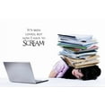 thumbnail image 1 of Decal - Peel & Stick Wall Sticker : It's Been Lovely, But Now I Have To Scream Text Lettering Quote Home Decor Picture Art Size :18 Inches x 18 Inches, 1 of 2