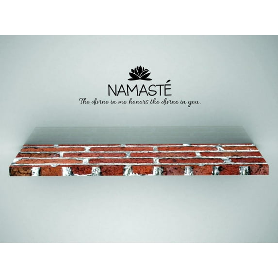Decal - Peel & Stick Wall Sticker : Namaste The Divine In Me Honors The Divine In You. Home Decor Picture Art 12x30 Inches