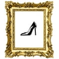 thumbnail image 1 of Decal - Peel & Stick Wall Sticker Shoe Heel Fashion Home Decor Picture Art 16 x 16 Inches, 1 of 1