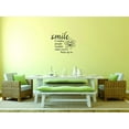 thumbnail image 1 of Decal - Peel & Stick Wall Sticker : Smile It Makes People Wonder What You've Been Up To. Text Lettering Quote Bedroom Living Room Home Decor Picture Art Size :18 Inches x 18 Inches, 1 of 2