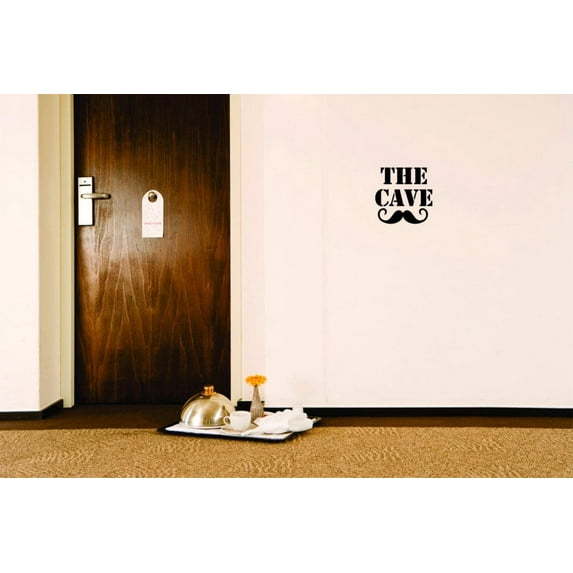 Decal - Peel & Stick Wall Sticker : The Cave Text Lettering Quote Home Decor Picture Art 10x20 Inches