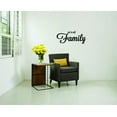 thumbnail image 1 of Decal - Peel & Stick Wall Sticker : We're All Family Text Lettering Quote Bedroom Living Room Home Decor Picture Art Size :12 Inches x 30 Inches, 1 of 2