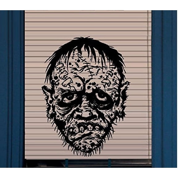 Decal ~ SCARY MONSTER (ZOMBIE) #1 ~ WALL OR WINDOW DECAL: 13" X 16"