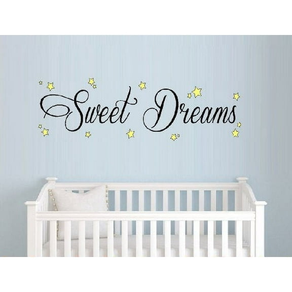 Decal ~ SWEET DREAMS ~ WALL DECAL 13" X 29"