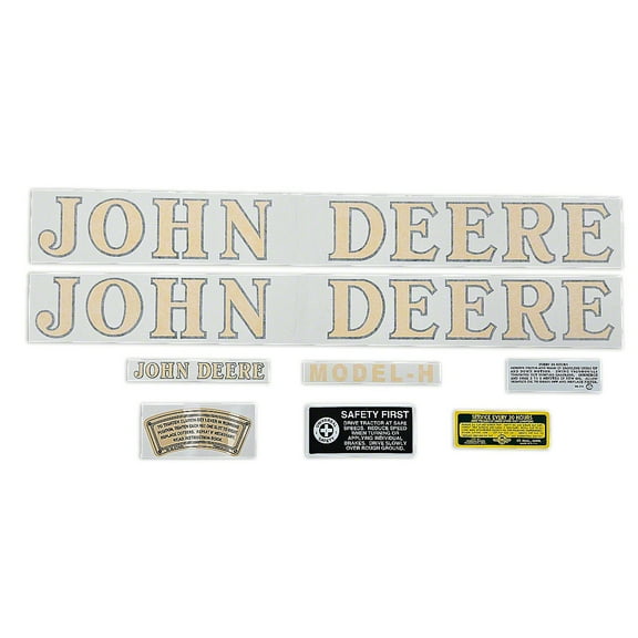 Decal Set Fits Vinyl cut John Deere H (1941-46) Tractors