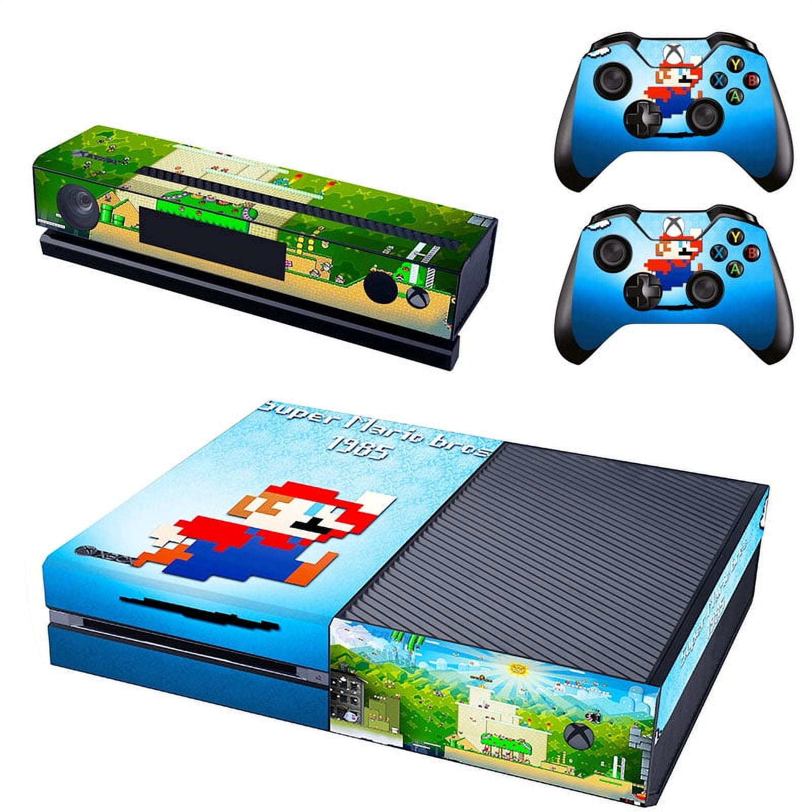  Mario Protector Skin Decal Sticker for Xbox 360 Slim (1 piece  for the game console & 2 pieces for 2 controllers) : Video Games