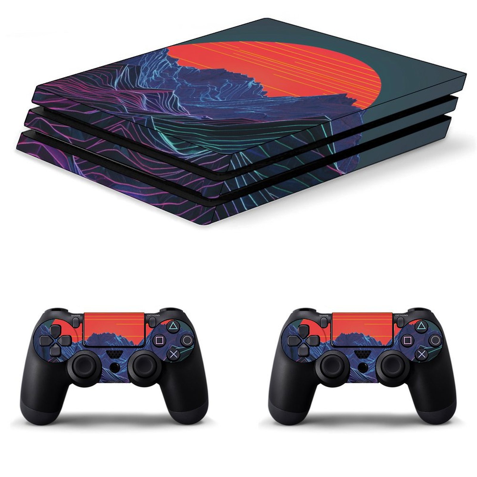 Decal Skin for PS4 Slim / PS4 Pro / PS4, Whole Body Vinyl Sticker Cover ...
