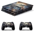 thumbnail image 1 of Decal Skin for PS4 Slim / PS4 Pro / PS4, Whole Body Vinyl Sticker Cover for Playstation 4 Console and Controller (Dolphins in Space-2), 1 of 5