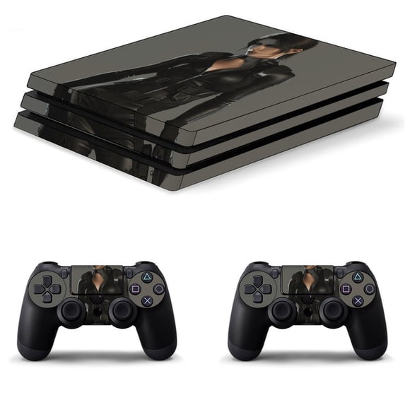 Decal Skin for PS4 Slim / PS4 Pro / PS4, Whole Body Vinyl Sticker Cover for Playstation 4 Console and Controller (Female Agent)