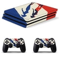 thumbnail image 1 of Decal Skin for PS4 Slim / PS4 Pro / PS4, Whole Body Vinyl Sticker Cover for Playstation 4 Console and Controller (France Fitness), 1 of 5