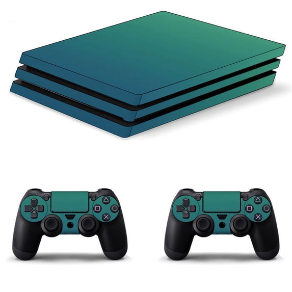 Decal Skin for PS4 Slim / PS4 Pro / PS4, Whole Body Vinyl Sticker Cover for Playstation 4 Console and Controller (Mint and Sailor Blue)