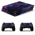thumbnail image 1 of Decal Skin for PS4 Slim / PS4 Pro / PS4, Whole Body Vinyl Sticker Cover for Playstation 4 Console and Controller (Neon Dark Cat), 1 of 5