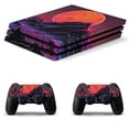 thumbnail image 1 of Decal Skin for PS4 Slim / PS4 Pro / PS4, Whole Body Vinyl Sticker Cover for Playstation 4 Console and Controller (Neon River Velly Cyber), 1 of 5