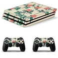 thumbnail image 1 of Decal Skin for PS4 Slim / PS4 Pro / PS4, Whole Body Vinyl Sticker Cover for Playstation 4 Console and Controller (Rose Pattern-2), 1 of 5