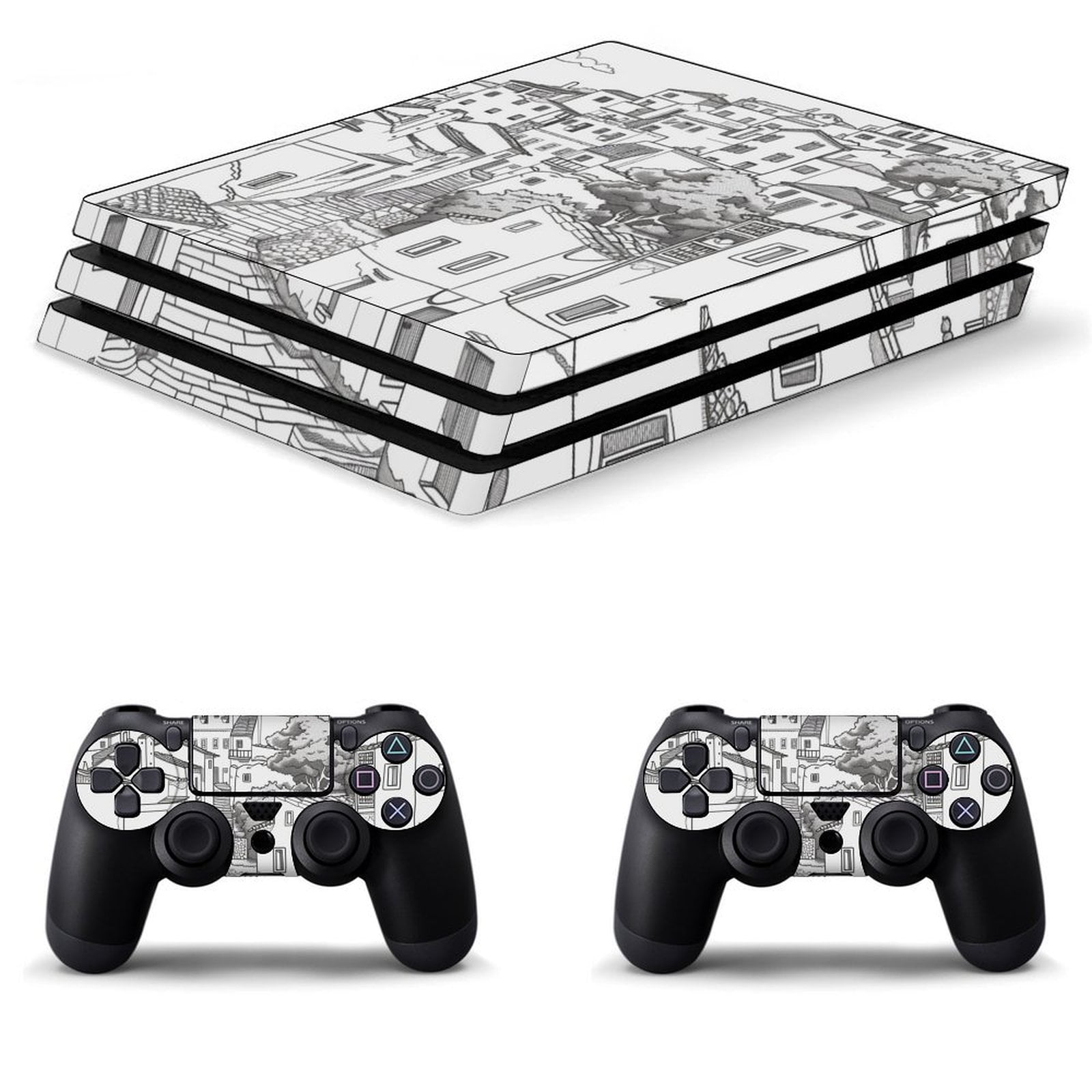 Decal Skin for PS4 Slim / PS4 Pro / PS4, Whole Body Vinyl Sticker Cover ...