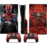 Decal Skin for PS5 Slim Disc Console and Controllers, PS5 Console Accessories, Vinyl Skin Stickers for PlayStation 5 Slim Disc Edition